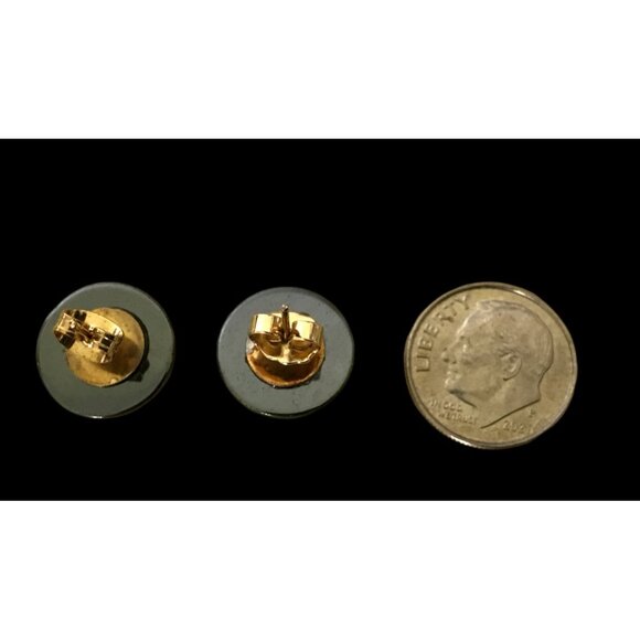 151 grams Natural Hematite Stone Bead Necklace Estate Jewelry & Pierced Earrings - Picture 4 of 8